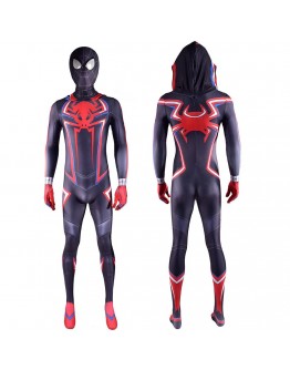 スーパーヒーロー 2099 マイルズモラレス服 RPG 全身タイツジャンプスーツスパンデックスライクラボディスーツハロウィン服大人/子供用アニメーションコスト